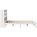 Letto Libreria senza Materasso Bianco 160x200 cm Legno di Pino - Foto miniatura 7