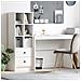 Scrivania con archiviazione Bianca in legno ingegnerizzato - Foto miniatura 2