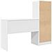 Scrivania con archiviazione Bianca in legno ingegnerizzato - Foto miniatura 8