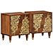Comodini 2 pcs 40x33x46 cm Legno Massello Mango - Foto miniatura 1