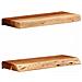 Mensole da Parete 2 pz 40x20x3,5 cm in Legno Massello di Acacia - Foto miniatura 1