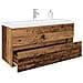 Mobile da Bagno con Lavabo Integrato e Rubinetto Legno Antico - Foto miniatura 2