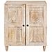 Credenza Bianco 60 x 33 x 75 cm legno massello di mango - Foto miniatura 3