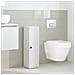 Mobile da Bagno con Portarotolo Bianco 20,5x22x72 cm - Foto miniatura 3