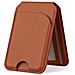 Portacarte Magnetico Magsafe Universale Con Supporto Rotante - Compatibile Con Iphone E Android Brown - Foto miniatura 1