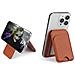Portacarte Magnetico Magsafe Universale Con Supporto Rotante - Compatibile Con Iphone E Android Brown - Foto miniatura 5