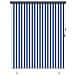 Tenda a Rullo Esterna Striped Blu e bianco 220 x 250 cm Tessuto - Foto miniatura 1