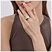 Anello In Pelle E Argento 925 Placcato ""fiocco"" Argento-blu - Foto miniatura 3