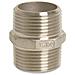 Doppio Nipplo In Acciaio Inox  Raccordo Filettato 1 1/2   Acciaio V4a - Foto miniatura 1