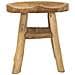Sgabello Basso Natura 13-marrone-legno-40x32x42 Cm - Foto miniatura 2