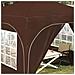 Tenda per feste a pop-up 290 x 290 x 245 cm Marrone - Foto miniatura 4