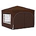 Tenda per feste a pop-up 290 x 290 x 245 cm Marrone - Foto miniatura 5