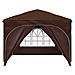 Tenda per feste a pop-up 290 x 290 x 245 cm Marrone - Foto miniatura 7