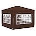 Tenda per feste a pop-up 290 x 290 x 245 cm Marrone - Foto miniatura 9