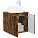 Mobile lavabo da parete Rovere Fumo 49,5 x 44,5 x 65,5 cm - Foto miniatura 2