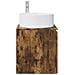 Mobile lavabo da parete Rovere Fumo 49,5 x 44,5 x 65,5 cm - Foto miniatura 3