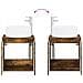 Mobile lavabo da parete Rovere Fumo 49,5 x 44,5 x 65,5 cm - Foto miniatura 7