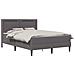 Struttura letto con materasso Grigio 120 x 200 cm Similpelle - Foto miniatura 1