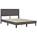 Struttura letto con materasso Grigio 120 x 200 cm Similpelle - Foto miniatura 6