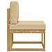 Set di divani da esterno Bianco e Beige 59 x 63 x 73 cm - Foto miniatura 4