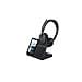 WH68 Workstation Auricolare Con cavo e senza cavo A Padiglione Musica e Chiamate USB tipo-C Bluetooth Base di ricarica Nero - Foto miniatura 2