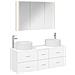 Set di mobili per il bagno 4 pcs Bianco - Foto miniatura 1