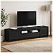 Mobile TV LED a 5 pezzi Nero Legno ingegnerizzato - Foto miniatura 3