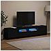 Mobile TV LED a 5 pezzi Nero Legno ingegnerizzato - Foto miniatura 6
