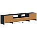 Mobile TV LED a 5 pezzi Nero Legno ingegnerizzato - Foto miniatura 7