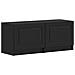 Mobile TV LED a 5 pezzi Nero Legno ingegnerizzato - Foto miniatura 9