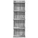 Scaffale da parete Sonoma grigio 30 x 15 x 100 cm - Foto miniatura 4