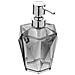 Dispenser sapone in abs colore grigio linea Diamante cm 7,5x7,5xH 18 - Foto miniatura 2