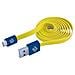 ICOC MUSB-FLY - Cavo Flat USB AM a Micro USB M 1m Giallo / Blu - Foto miniatura 1