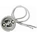 Adattatore Per Faretto Led Gu10 In Ceramica 220v 2a - 1pz Mod. 3423 - Foto miniatura 1