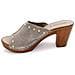 Zoccolo Donna Pelle Scamosciata Taupe Tacco 7,5cm Art. 10644-30 Taglia: 38 - Foto miniatura 3