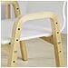 Set 2 Sedie Bambini Sgabello Bambini Altezza Del Sedile Regolabile In Legno Massello Classe E1 Kmb24-wnx2 - Foto miniatura 3