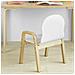 Set 2 Sedie Bambini Sgabello Bambini Altezza Del Sedile Regolabile In Legno Massello Classe E1 Kmb24-wnx2 - Foto miniatura 7