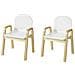 Set 2 Sedie Bambini Sgabello Bambini Altezza Del Sedile Regolabile In Legno Massello Classe E1 Kmb24-wnx2 - Foto miniatura 10
