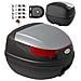 Bauletto Moto Scooter Baule Valigia Rigida Universale Top Case Argento - Foto miniatura 1
