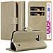 Custodia Compatibile Con Nokia Lumia 550 In Marrone Cappuccino - Coperchio Protettiva Con Chiusura Magnetica, Funzione Stand E Tasca Per Le Carte - Foto miniatura 4