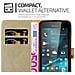Custodia Compatibile Con Nokia Lumia 550 In Marrone Cappuccino - Coperchio Protettiva Con Chiusura Magnetica, Funzione Stand E Tasca Per Le Carte - Foto miniatura 8