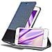 Custodia Compatibile Con Apple Iphone 6 / Iphone 6s In Blu Scuro Nero - Coperchio Protettiva Con Chiusura Magnetica, Funzione Stand E Tasca Per Le Carte - Foto miniatura 1