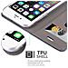 Custodia Compatibile Con Apple Iphone 6 / Iphone 6s In Blu Scuro Nero - Coperchio Protettiva Con Chiusura Magnetica, Funzione Stand E Tasca Per Le Carte - Foto miniatura 7
