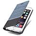 Custodia Compatibile Con Apple Iphone 6 / Iphone 6s In Blu Scuro Nero - Coperchio Protettiva Con Chiusura Magnetica, Funzione Stand E Tasca Per Le Carte - Foto miniatura 8