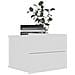 Comodini 2 pz Bianchi 40x30x30 cm in Legno Multistrato - Foto miniatura 3