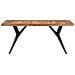 Tavolo Da Pranzo 160x80x76 Cm In Legno Massello Di Acacia - Foto miniatura 2