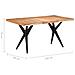 Tavolo Da Pranzo 160x80x76 Cm In Legno Massello Di Acacia - Foto miniatura 7