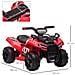 Quad Elettrico Per Bambini Fari Funzionanti E Pedale Età 18-36 Mesi - Rosso - Foto miniatura 3