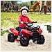 Quad Elettrico Per Bambini Fari Funzionanti E Pedale Età 18-36 Mesi - Rosso - Foto miniatura 6