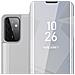 Cadorabo Custodia Compatibile Con Samsung Galaxy A72 4g / 5g In Agata Argento - Clear View Specchio Coperchio Protettivo Con Funzione Di Supporto Protezione A 360 Gradi - Foto miniatura 1
